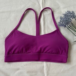 lululemon athletica Flow Y Bra Magenta Sports Bra